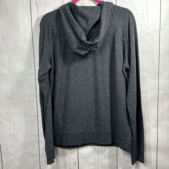 American Eagle Outfitters Mens Gray Lightweight Logo Pockets Pullover Hooded - Picture 13 of 16